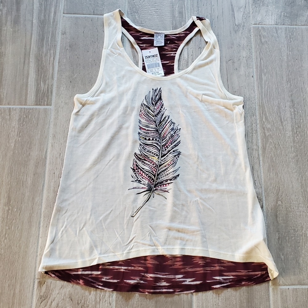 Empyre NWT Size Small Celia Feather Racerback Tank